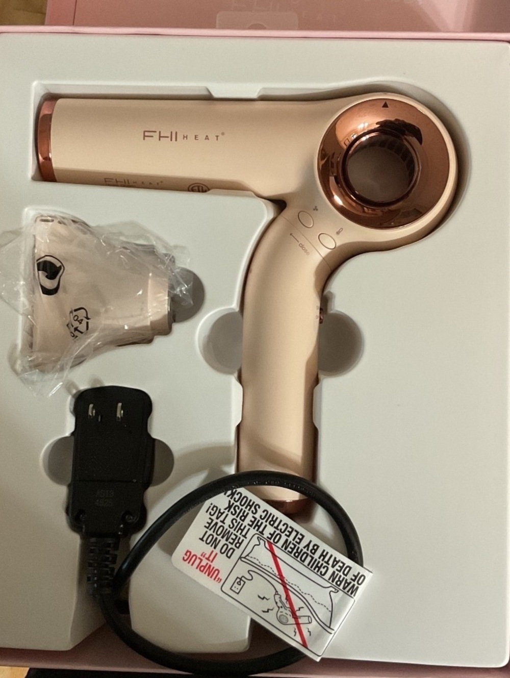 FHI Heat AeroMax 1600W Digital BLDC Hair Dryer - Light Pink (Brand New In Box)